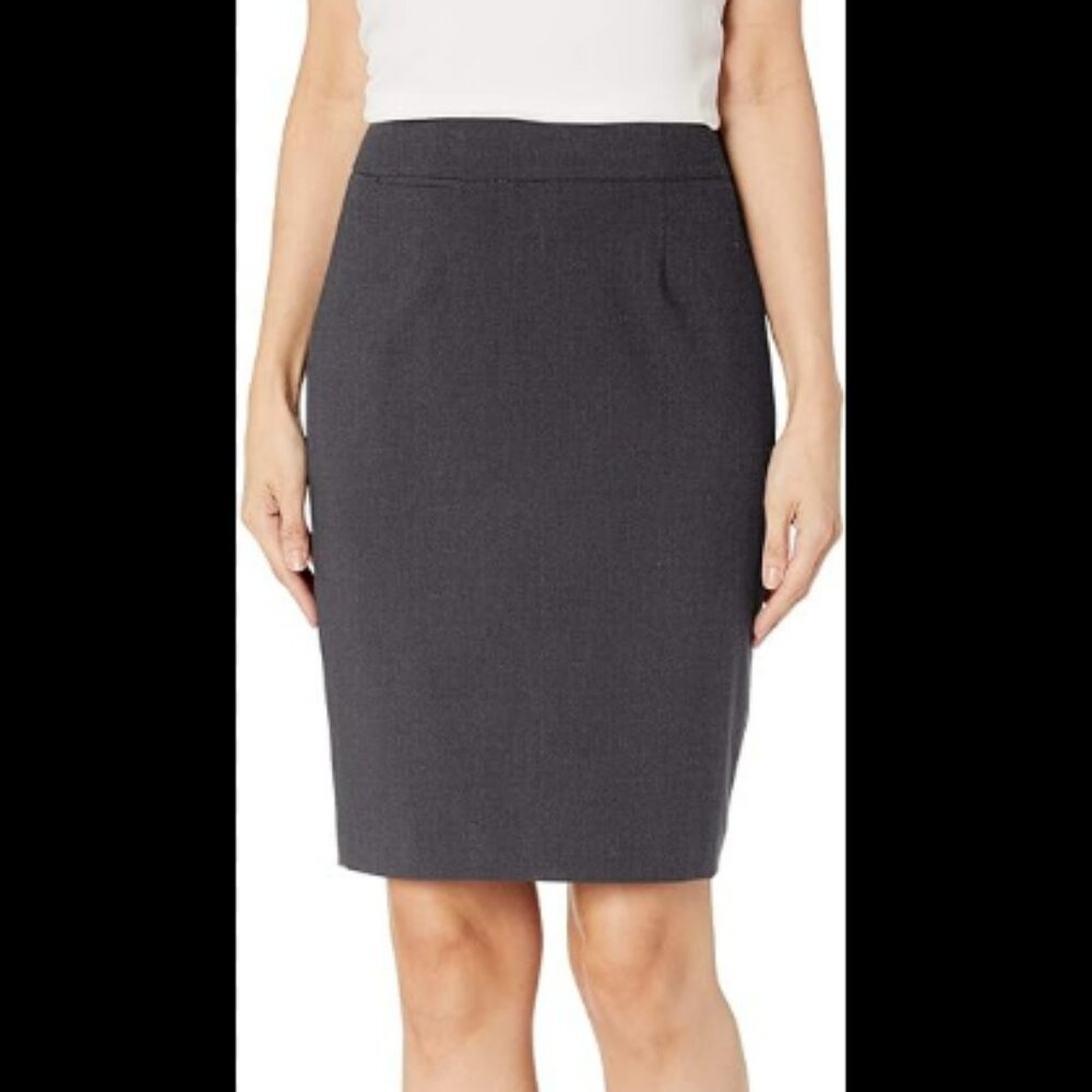 Calvin Klein Dark Grey / Charcoal Pencil Skirt – Size 8 – NWT